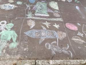 Неделя космоса. "Рисуем на асфальте", 06.04.2026