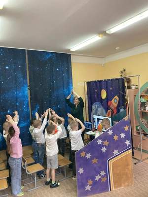Тематическое познавательное занятие ко Дню космонавтики в группе "Солнышко" (09.04.2026)