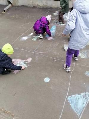 Неделя космоса. "Рисуем на асфальте", 06.04.2026