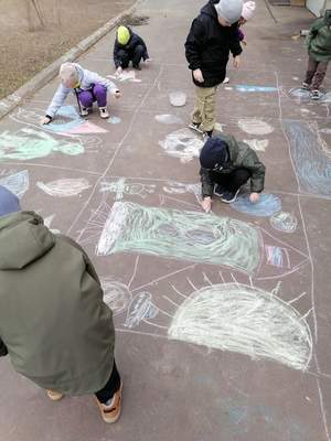 Неделя космоса. "Рисуем на асфальте", 06.04.2026