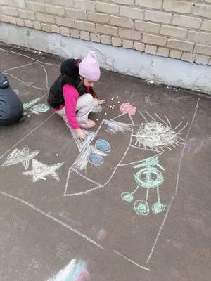 Неделя космоса. "Рисуем на асфальте", 06.04.2026