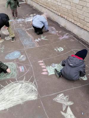 Неделя космоса. "Рисуем на асфальте", 06.04.2026