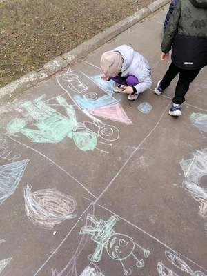 Неделя космоса. "Рисуем на асфальте", 06.04.2026